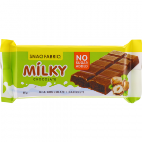 Шо­ко­лад мо­лоч­ный «Snaq Fabriq» с шо­ко­лад­но-оре­хо­вой пастой, 55 г
