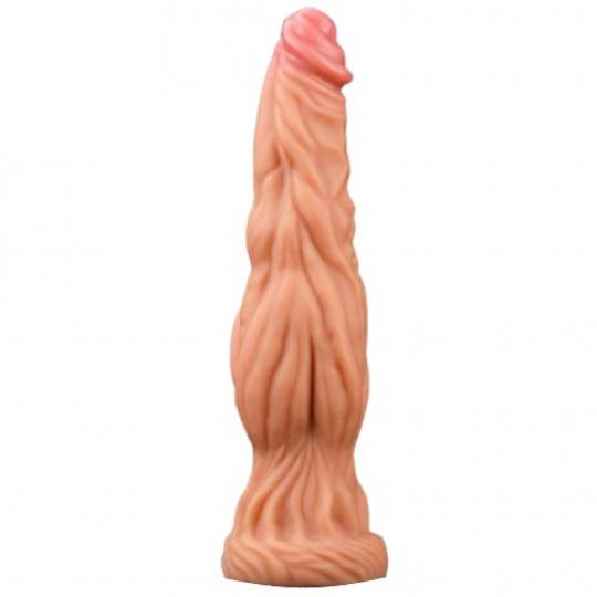 Фаллоимитатор с ярко выраженным рельефом Lovetoy Dual layered Platinum Silicone Cock 25 см