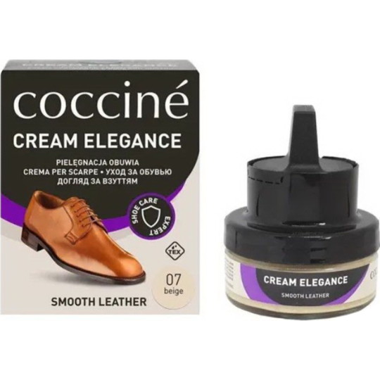 Крем для обуви «Coccine» Cream Elegance, 7 бежевый, 55/26/50, 50 мл