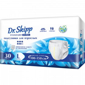 Под­гуз­ни­ки для взрос­лых «Dr.Skipp» Standard Extra, размер L, 30 шт