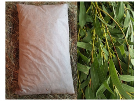 Подушка из лугового сена для бани с эвкалиптом