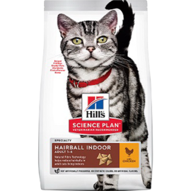 Корм для кошек «Hill's» Science Plan Hairball Indoor, с курицей, 10 кг