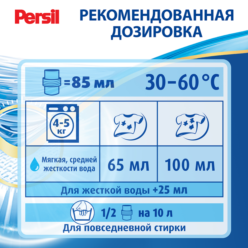 Гель для стирки «Persil» для белого, 2.34 л