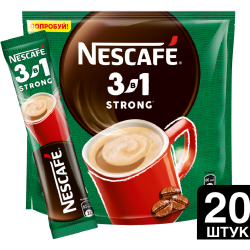 Ко­фей­ный на­пи­ток пор­ци­он­ный «Nescafe» 3 в 1 креп­кий, 20х14.5 г
