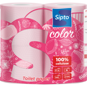 Бумага туа­лет­ная «Sipto» двух­слой­ная, 4 рулона