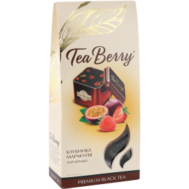 Чай черный «Tea Berry» клубника и маракуйя, 100 г