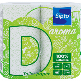 Бумага туа­лет­ная «Sipto» Deco Aroma, c аро­ма­том лу­го­вых цветов, 4 рулона