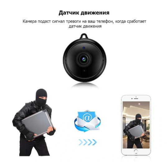 Мини IP-камера наблюдения Видеоняня WiFi Smart Net Camera