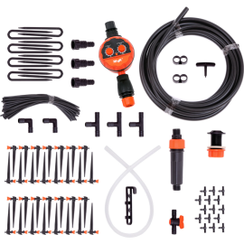 Система капельного полива «Цикл» Жук, от емкости, 60 растений, с таймером и регулируемыми капельницами, 7305-00