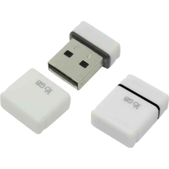 Флэш диск «Qumo» USB 2.0 Nano White 16GB 