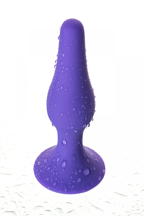 Анальная втулка A-Toys by TOYFA, силикон, фиолетовая, 10,2 см