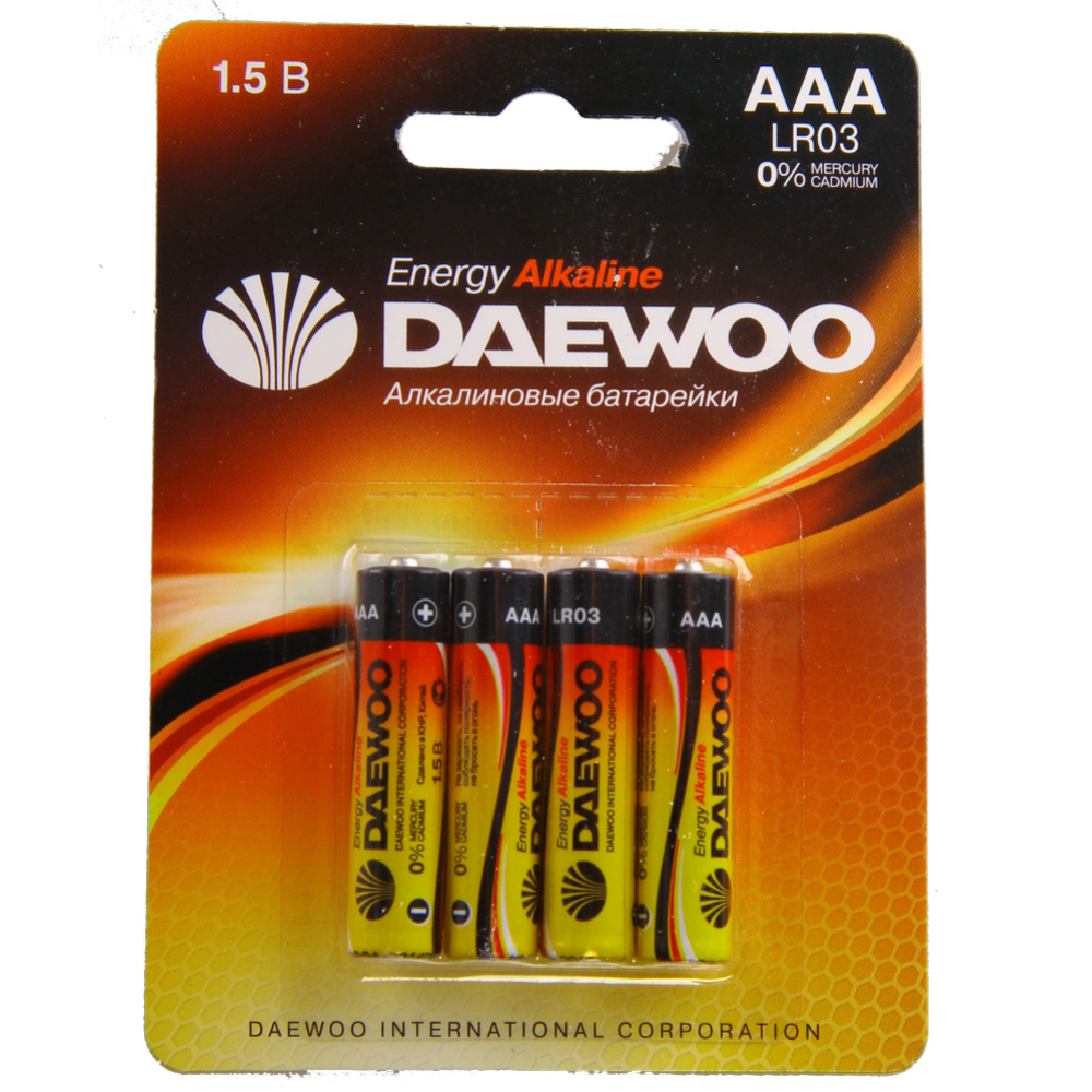 Ба­та­рей­ка «Daewoo» ААА, 4 шт