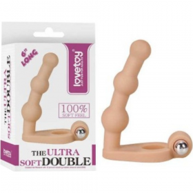 На­сад­ка на пенис «LoveToy» The Ultra Soft Bead, LV320103, 16.5 см