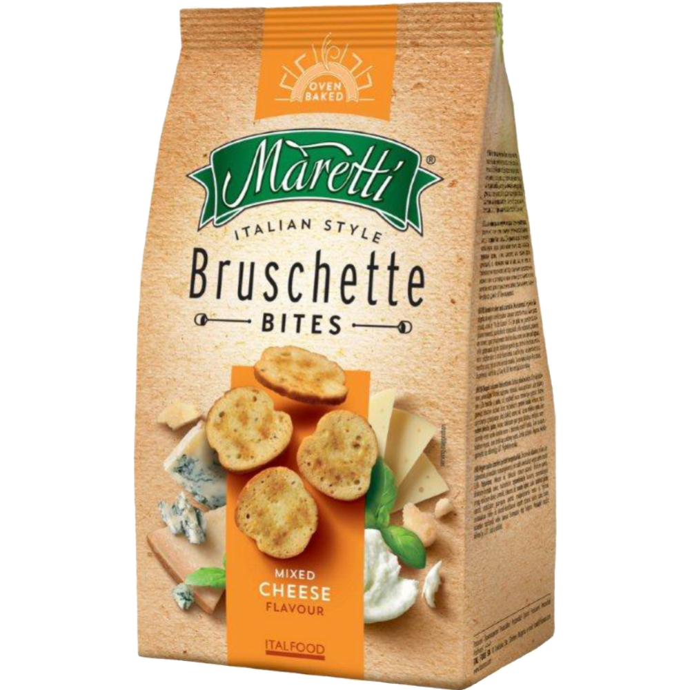 Брускетта «Maretti» Bruschette, сырный микс, 70 г #0