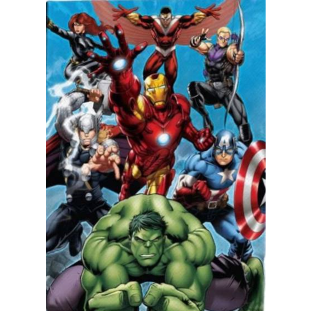 Картина по номерам «Marvel» Мстители, 9302156, 30х40 см