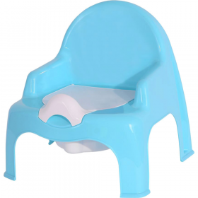 Горшок-стуль­чик дет­ский «Эль­ф­пла­ст» EP023-1, би­рю­зо­вый/белый