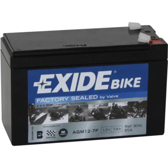 Мотоаккумулятор «Exide» AGM 7Ah, AGM12-7F