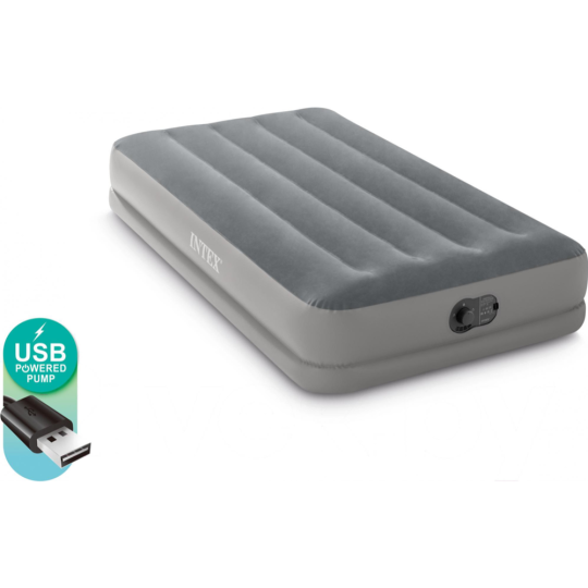 Надувная кровать «Intex» Twin Dura-Beam Prestige Airbed W, 64112, 191x99x30 см