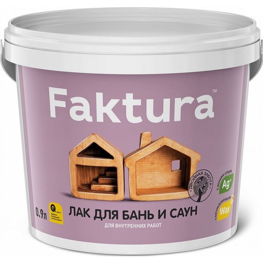 Картинка товара Лак «Faktura» для бань и саун, О02539, 0.9 л