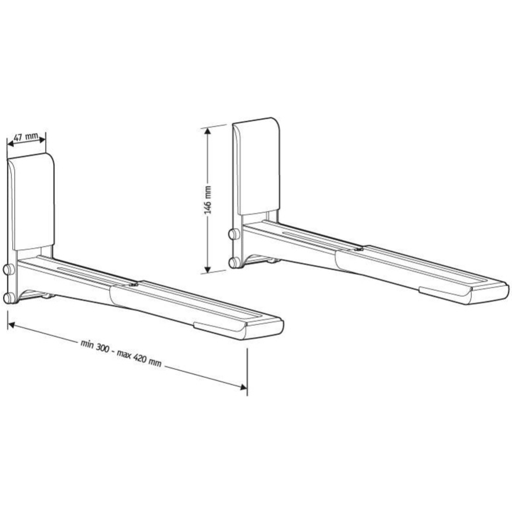 Кронштейн для микроволновой печи «Holder» MWS-2003, белый