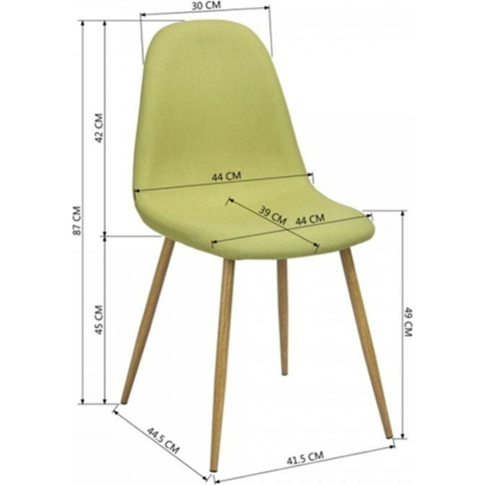 Стул «Stool Group» Валенсия, DC-93025B 1009-15, желтый