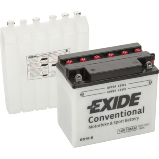 Мотоаккумулятор «Exide» Conventional, 19Ah, EB16-B