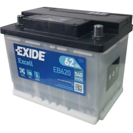 Аккумулятор автомобильный «Exide» Excell, 62Ah, EB620