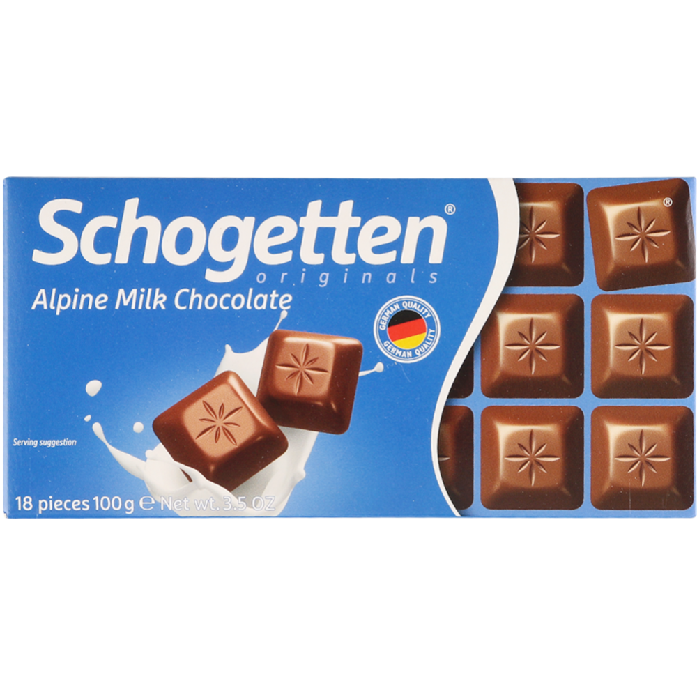 Шоколад «Schogetten» молочный, 100 г