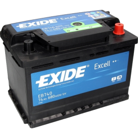 Аккумулятор автомобильный «Exide» Excell, 74Ah, EB740