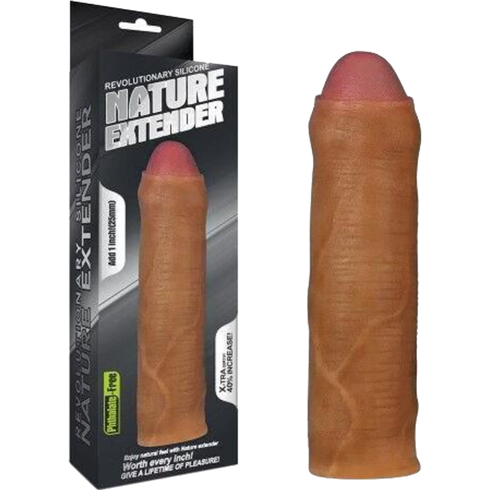 Насадка на пенис «LoveToy» Revolutionary Silicone Nature Extender Uncircumcised, LV4212B, 4 см
