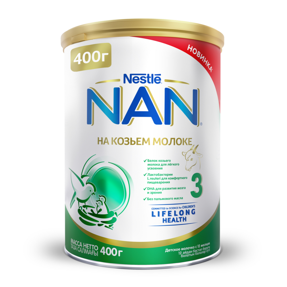  Напиток молочный  «NAN 3 » на козьем молоке,  с 12 месяцев, 400 г  #0