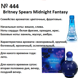 Духи Рени Reni 444 Аромат направления Midnight Fantasy (Britney Spears) - 100 мл