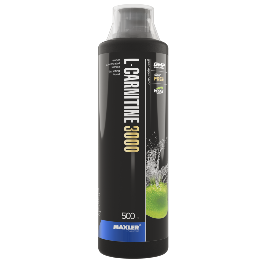 L-карнитин Maxler L-Carnitine 500 ml (3000 mg) - Green Apple