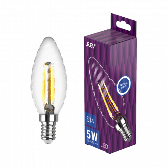 Лампа сд FILAMENT свеча витая TC37 E14 5W 32492 8