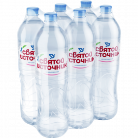 Вода пи­тье­вая нега­зи­ро­ван­ная «Свя­той ис­точ­ни­к» 6х1.5 л