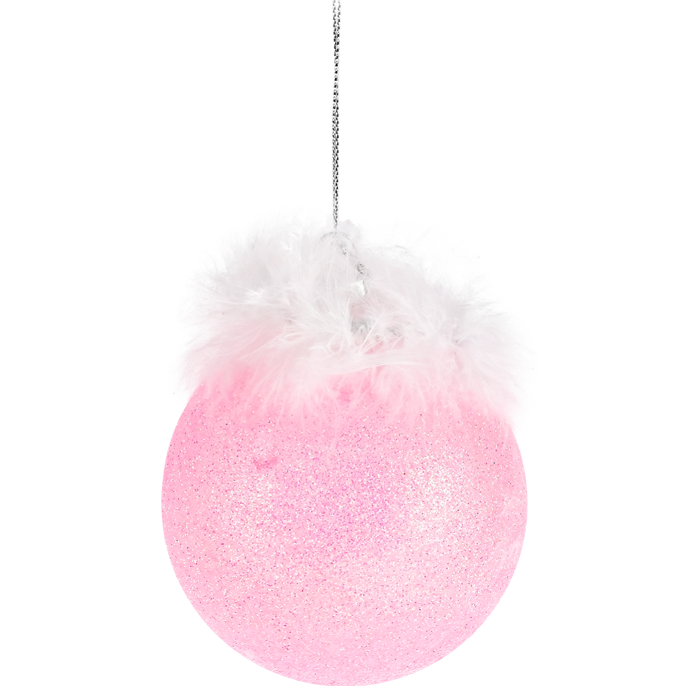 Шар елочный «Shine» стеклянный, розовый, 8 см, арт. КМ23041708 #0