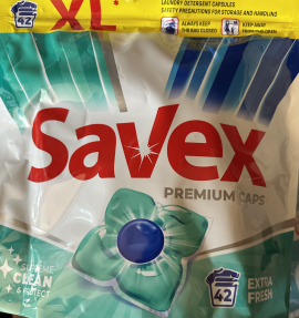 Капсулы для стирки Savex Extra Fresh Caps  (42шт)