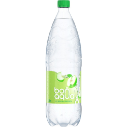 Вода пи­тье­вая «Bonaqua» га­зи­ро­ван­ная со вкусом яблока, 1.5 л