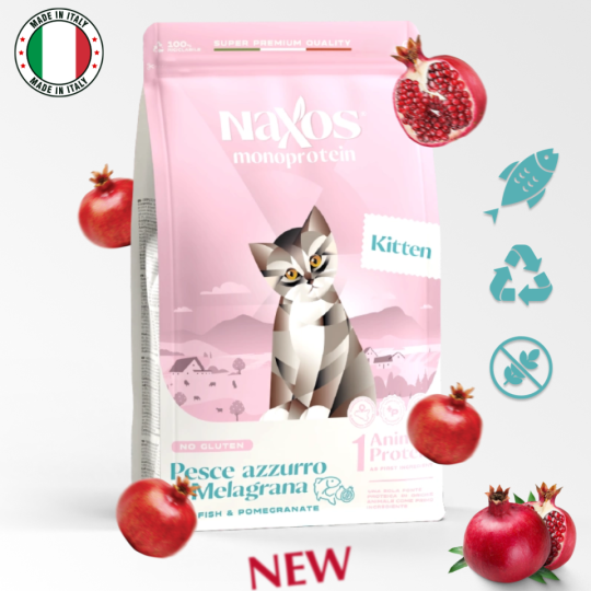 Корм для котят NAXOS KITTEN Рыба с Гранатом 0.3кг