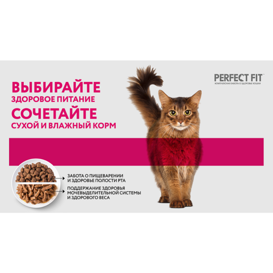 Корм для котят «Perfect Fit» до 12 месяцев, с курицей, 650 г