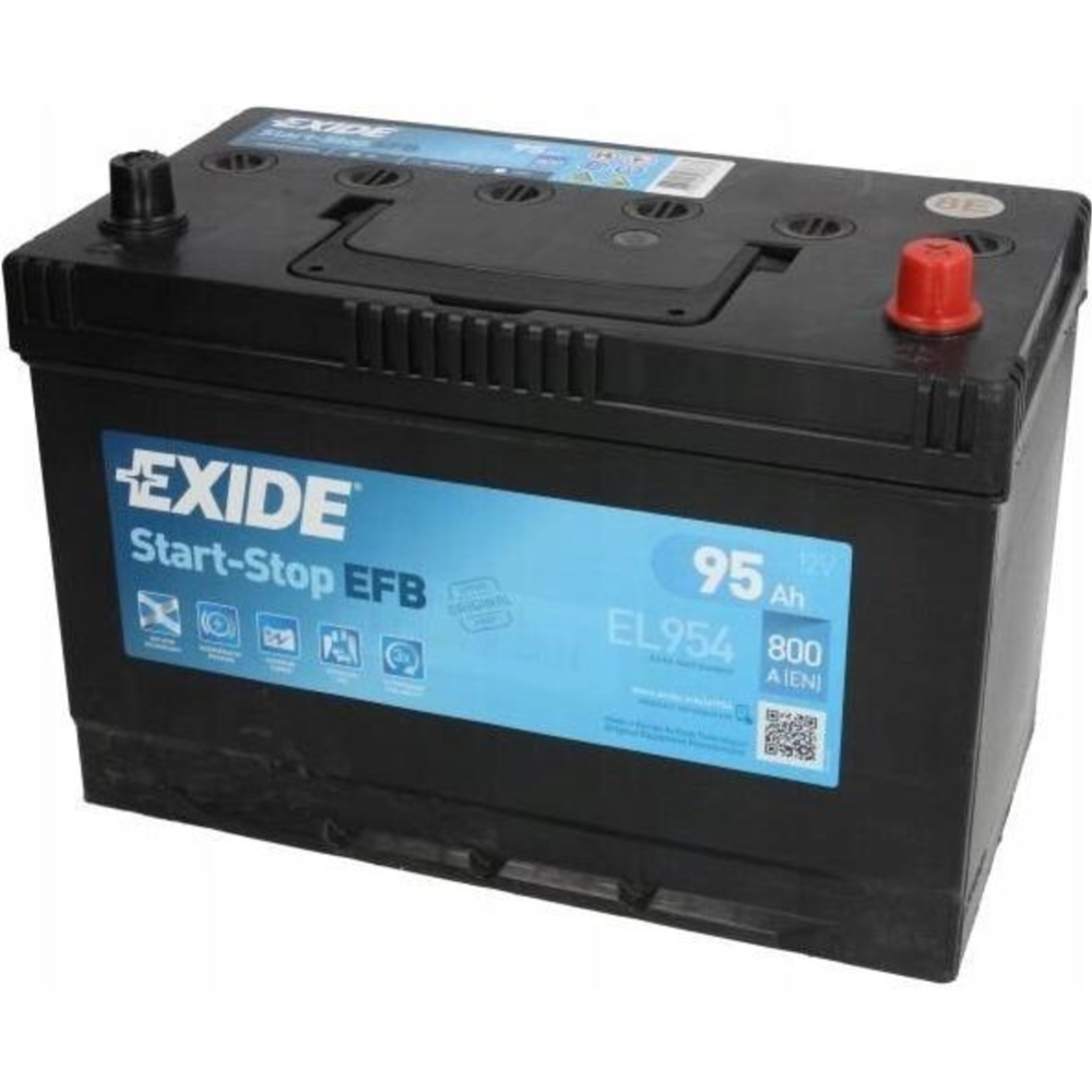 Аккумулятор автомобильный «Exide» EFB EL954 95Ah 800A, R+, 306x173x222, EL954