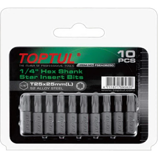 Набор бит «Toptul» Torx T20, FSEA1220G, 10шт