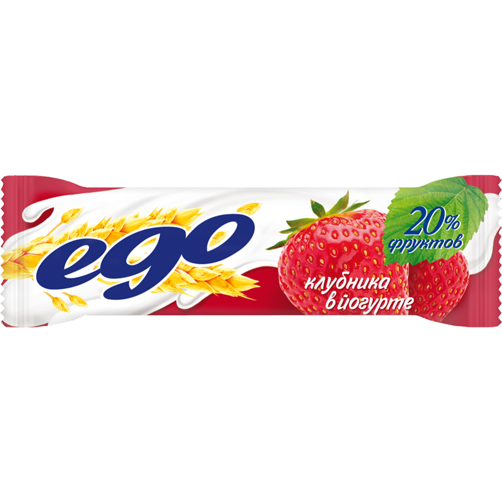 Протеиновый батончик «Ego» мюсли, клубника в йогурте, 25 г