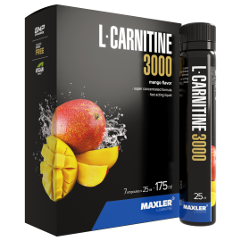 Л-карнитин Maxler L-Carnitine 7x25 ml (3000 mg) - Mango