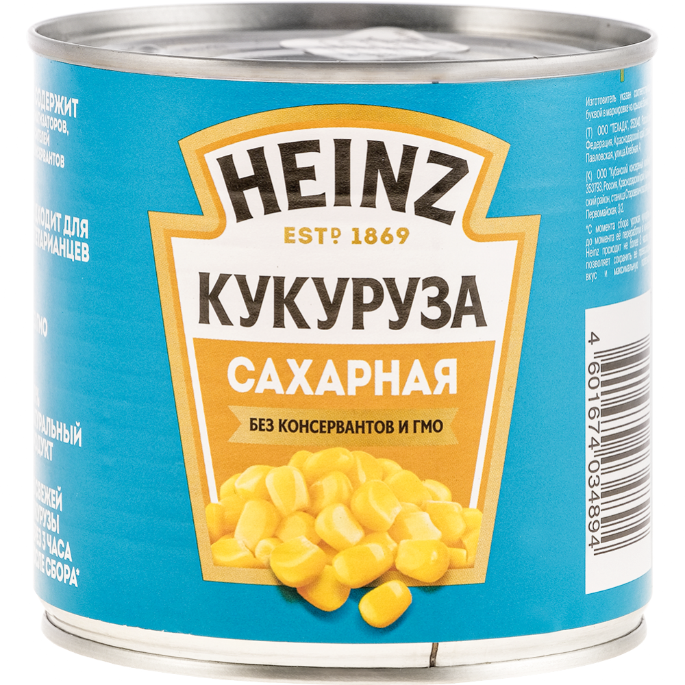 Кукуруза «Heinz» консервированная  сахарная, 340 г #0