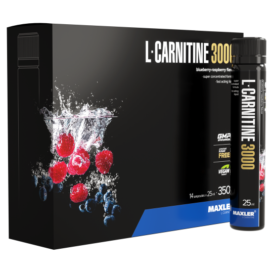 Л-карнитин Maxler L-Carnitine 14x25 ml (3000 mg) - Blueberry-Raspberry