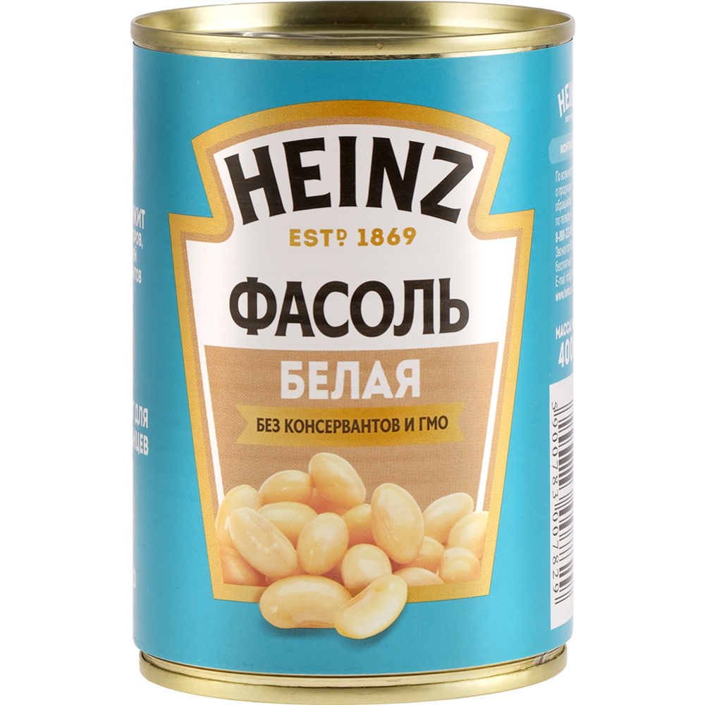 Фасоль белая консервированная «Heinz» 400 г #0