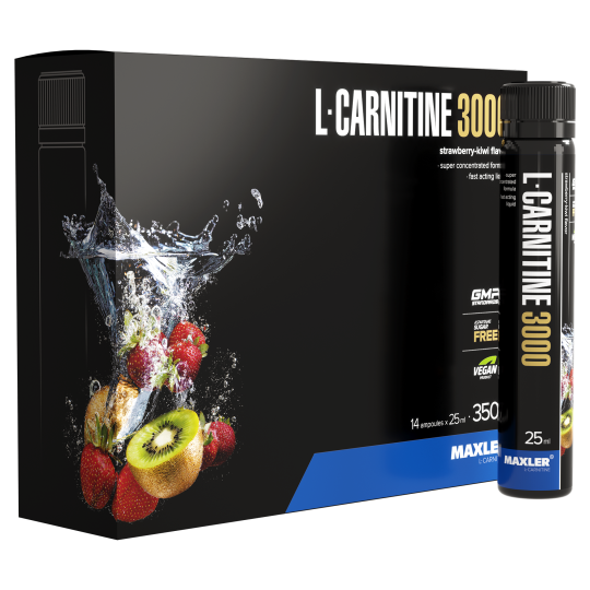 Л-карнитин Maxler L-Carnitine 14x25 ml (3000 mg) - Strawberry-Kiwi