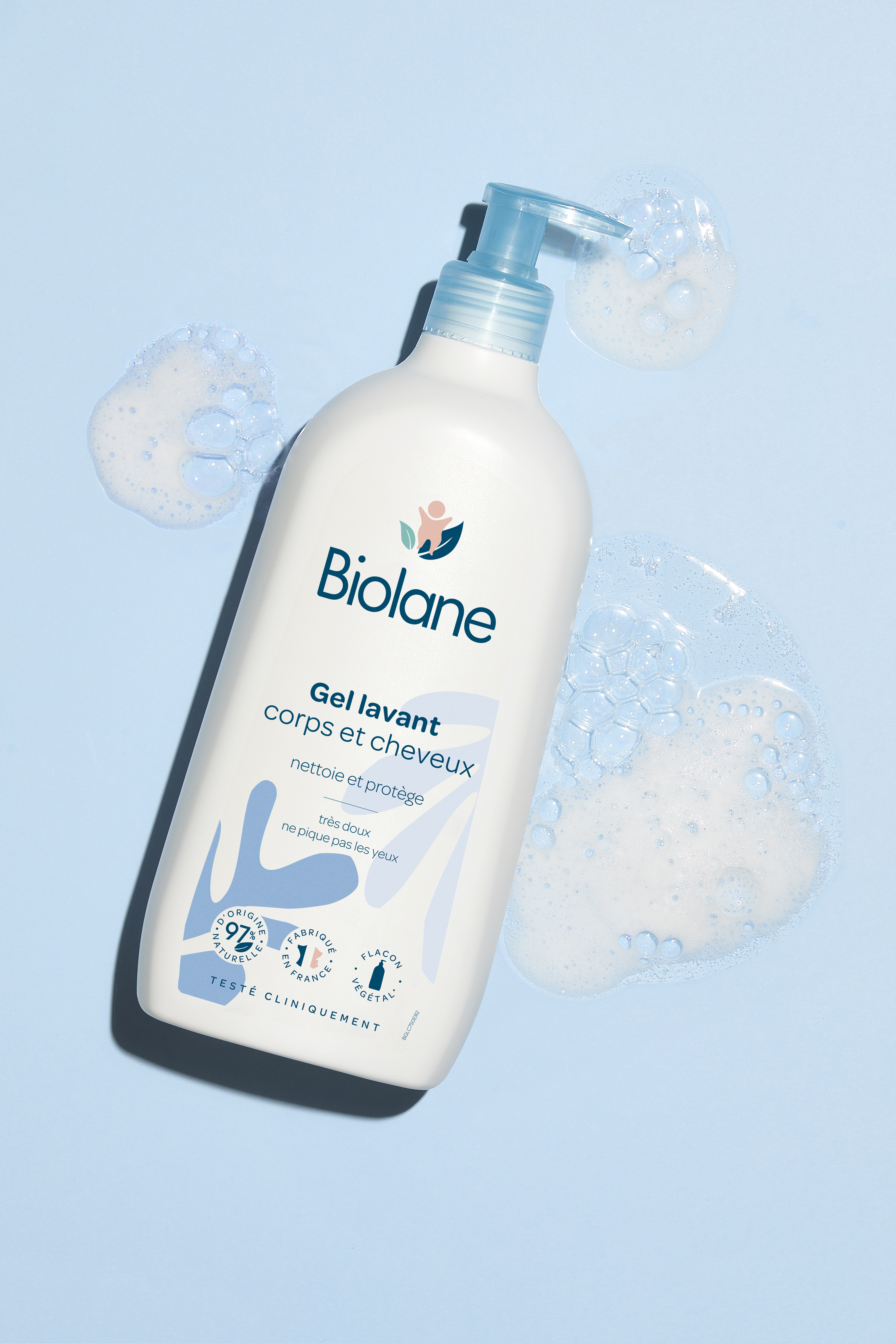 BIOLANE Гель для мытья тела и волос Biolane Gel lavant corps et cheveux 750 мл