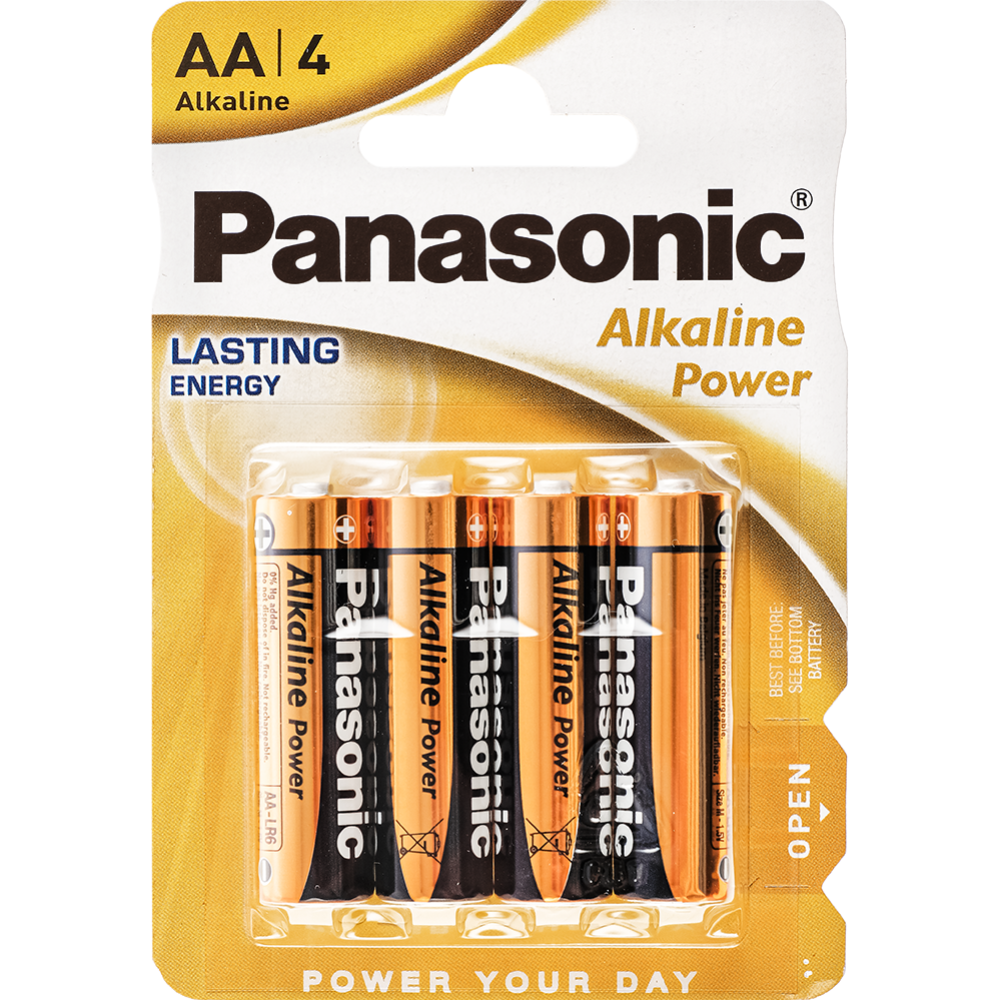 Элемент питания «Panasonic» Alkaline, АА LR6/4BP #0